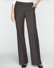 Talbots Womens Gray Signature Flare Trousers Pants Career Size 8P