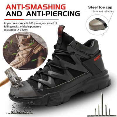 Mens Work Boot Safety Shoes Composite Toe Cap Shoes Botas De Trabajo Para Hombre