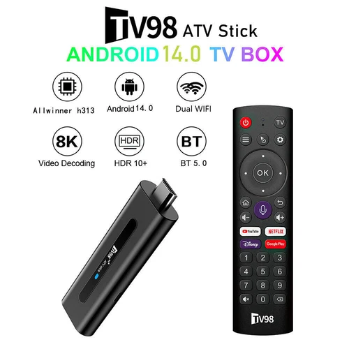Media Player Fire TV Stick 8K HD Android 14.0 WiFi Bluetooth Voice Remote - Picture 2 of 14