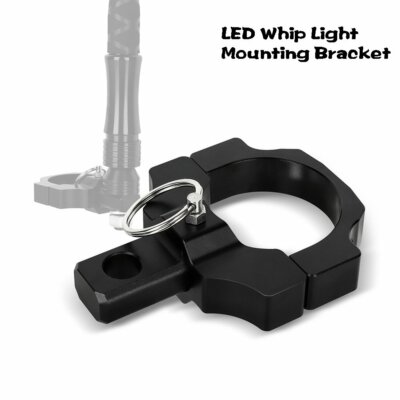 Adjustable UTV ATV LED Whip Lights Mounting Bracket For 1.75'' to 2'' Rollbar Cage