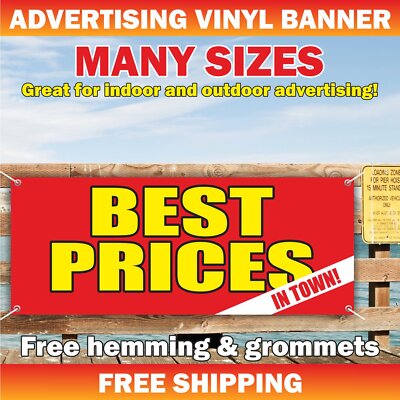 BEST PRICES IN TOWN Advertising Banner Vinyl Mesh Sign good fix sale best shop