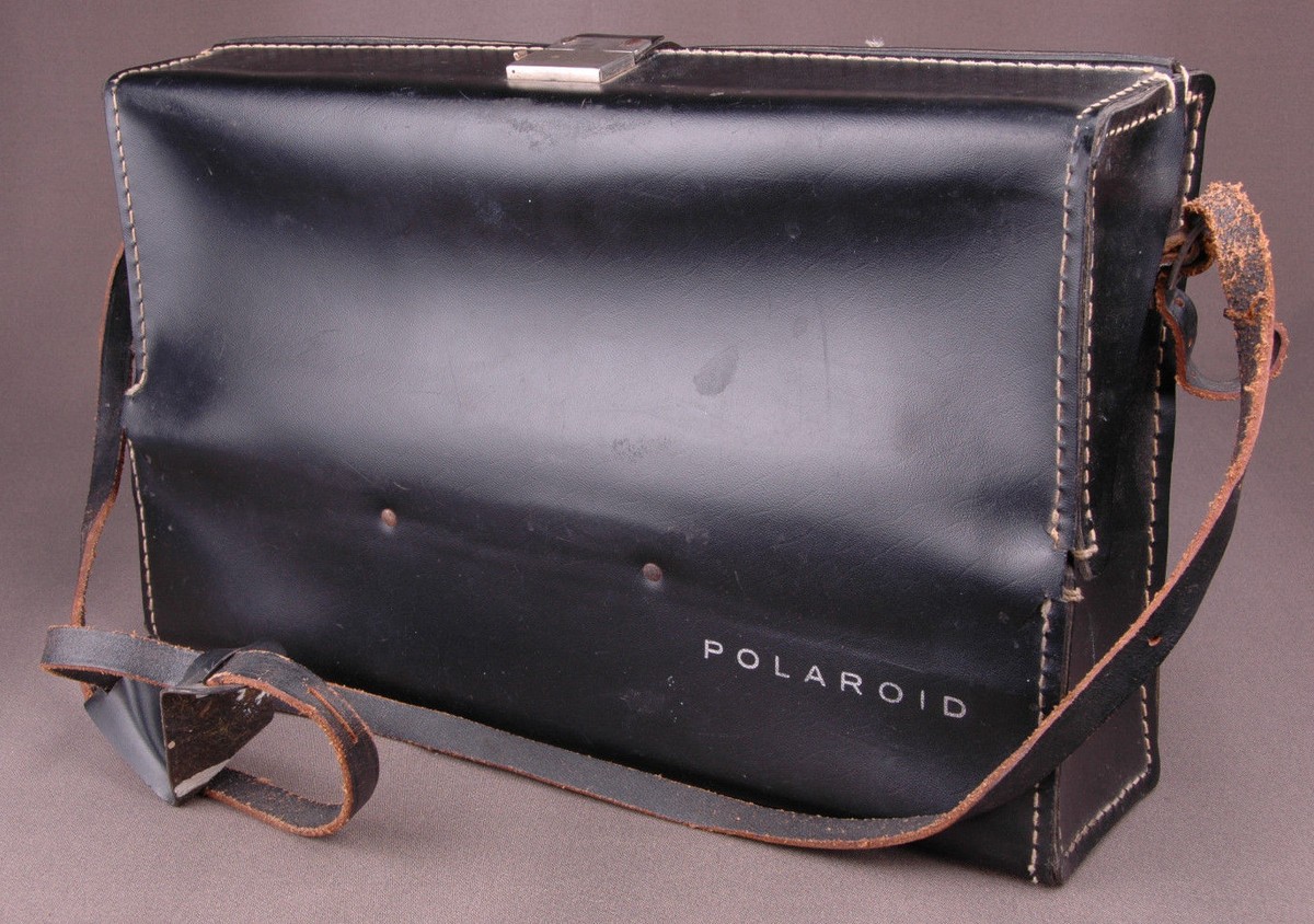 Polaroid 101 Land Camera w/ Black Faux Leather Case-Genuine