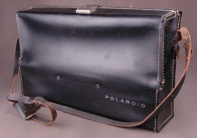 Polaroid 101 Land Camera w/ Black Faux Leather Case-Genuine