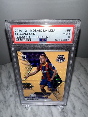 Sergino Dest [Orange Fluorescent Mosaic] #58 2020 Panini Mosaic La Liga card