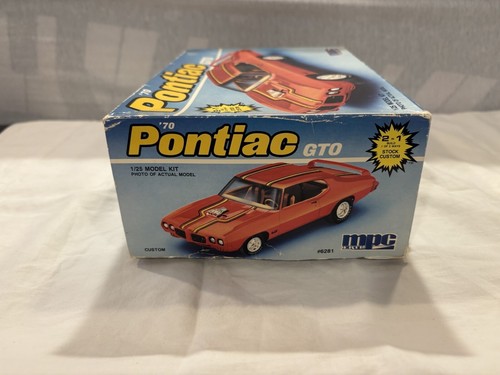 Vintage MPC '70 Pontiac GTO 2 In 1 Complete Unbuilt Rare - Picture 5 of 11