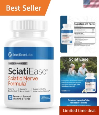 Advanced Sciatic Nerve Health with AlphaPalm & Vitamin B Complex - 120 Capsules