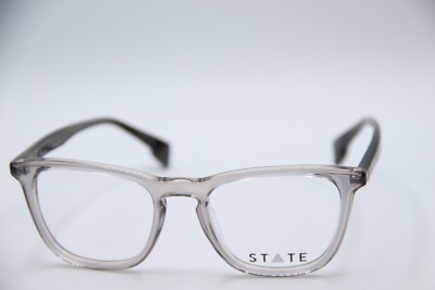 NEW STATE OPTICAL WOODLAWN SHADOW SILVER IRON AUTHENTIC FRAMES EYEGLASSES 50-20