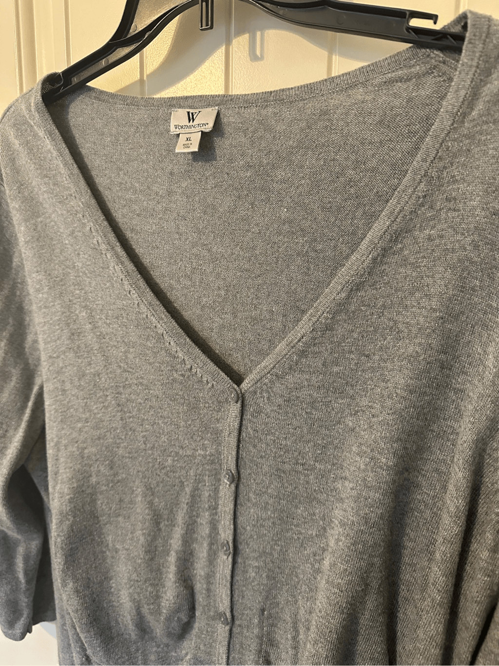 Worthington Gray Basic Minimal Stretch Basic Butt… - image 4