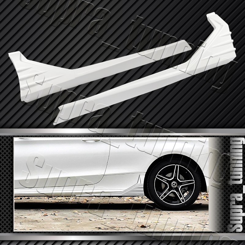 MP-Type 30.6 x 9.5 Painted Black Side Skirt Rocker Splitters Diffuser Winglet | UK