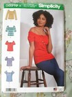 Simplicity Sewing Pattern 8919 Women's Knit Tops Size XXS-XXL New