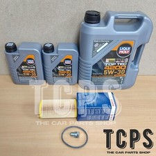 FOR AUDI RS3 2.5 TFSI 8V BOSCH SERVICE KIT 7L LIQUI MOLY + OIL FILTER DRAIN PLUG