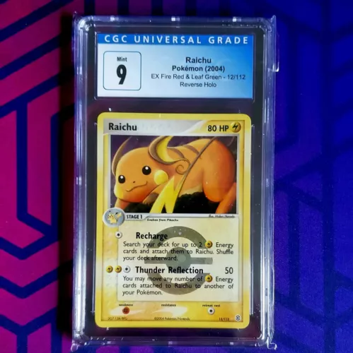 Pokémon Raichu 12/112 Reverse Holo CGC 9