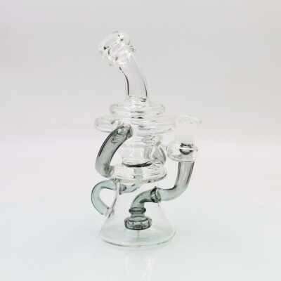 7'' Mini Multi-tube Recycler Hookah Glass Smoking Waterpipes Bong with 14mm Bowl