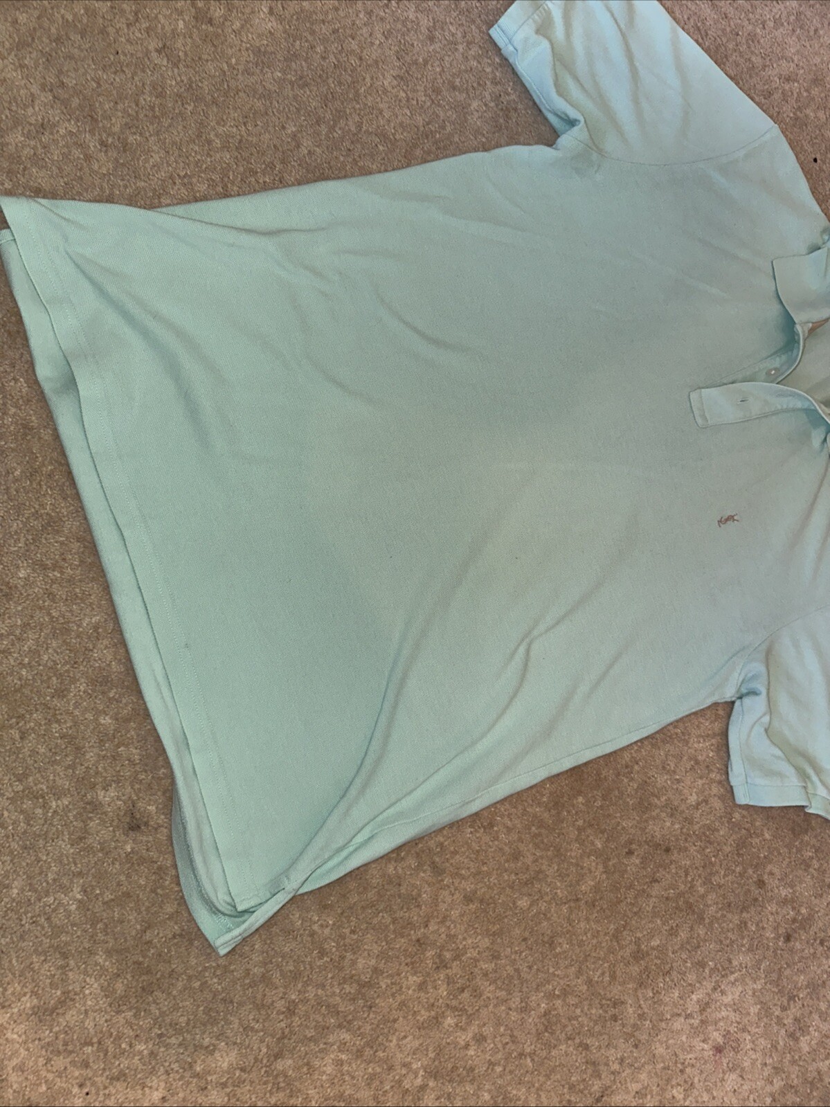 Polo YSL yves saint laurent designer verde menta grande 40 pollici petto