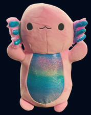 Squishmallows Hug Mees MONICA PURPLE AXOLOTL 10" Plush, Purple  Rainbow Axolotl