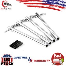 Chrome Steel Valve Cover T-bar Wing Nuts Bolts Studs 14-20 For Chevy Ford V8
