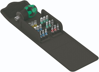 WERA KRAFTFORM KOMPAKT KURZSCHRAUBENDREHER- UND BIT-SET, 19-TEILIG - 05057471001