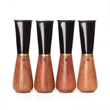 4pcs Wooden Cigar Mouthpieces Smoking Cigar Filter Tip Holder 30/32/34/36 Ring