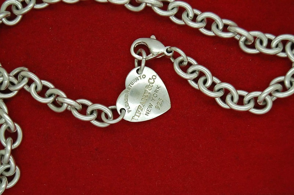 TIFFANY & CO PLEASE RETURN TO NEW YORK 925 STERLING SILVER