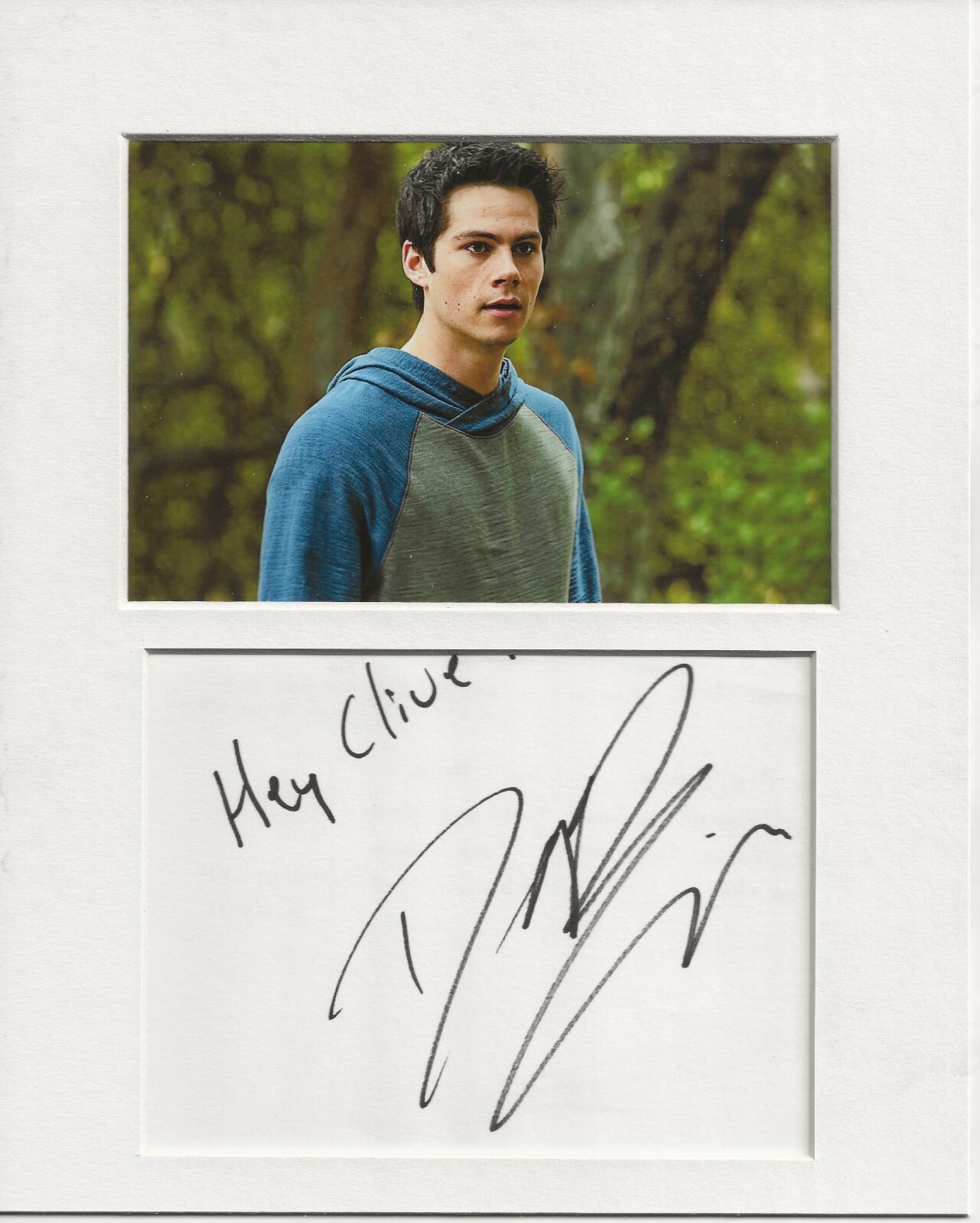 Dylan O'Brien teen wolf signed genuine authentic autograph UACC RD COA