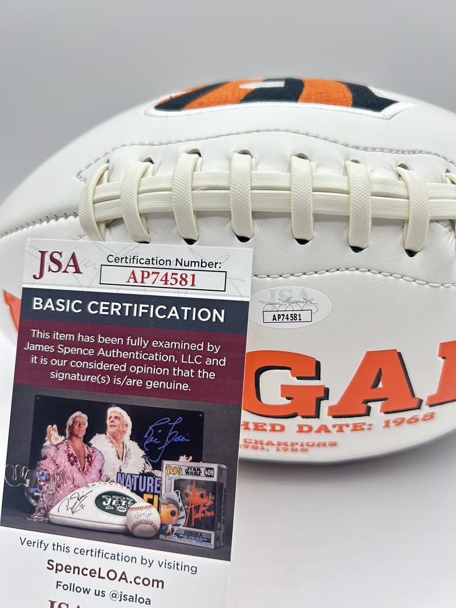 Zac Taylor Signed NFL Official Football Cincinnati Bengals