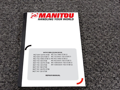 Manitou MLT 735 120 PS ST3B Telescopic Forklift Service Repair Manual 647412EN