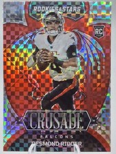 2022 Panini Rookies & Stars Crusade Desmond Ridder RC Red Plaid Prizm #CR-12