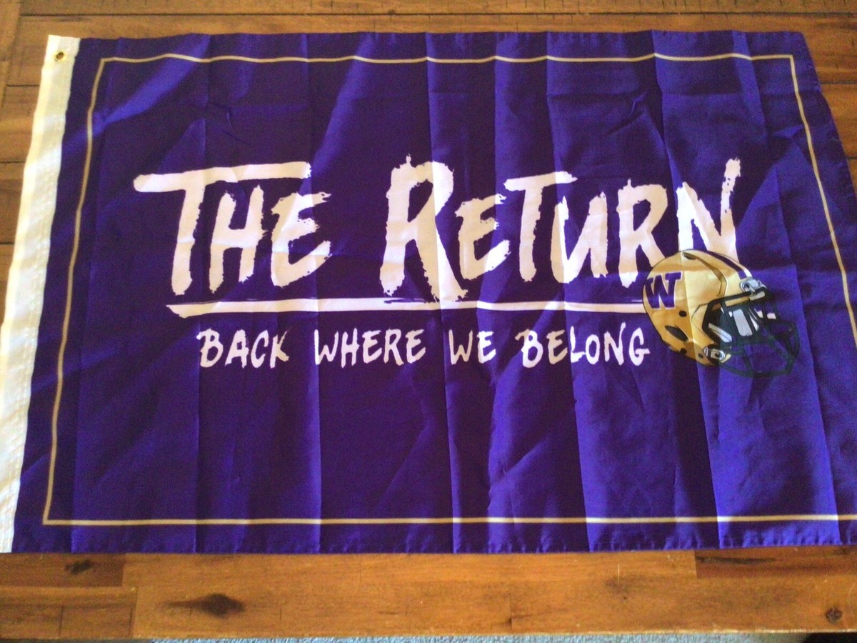 University of Washington Huskies 3x2 Flag Dorm Decoration UW