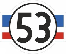 Adesivi in vinile per auto Herbie a forma di laptop finestra amore bug retro decal banane bug