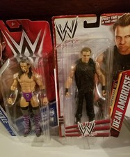 Mattel WWE AEW Basic Dean Ambrose and Neville Action Figure Bundle