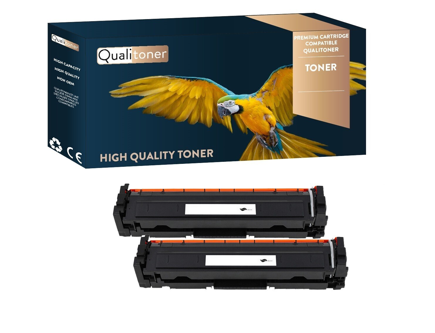 Toner W2210X Noir Premium pour HP Color LaserJet Haute Densité d'Impression Lot de 2