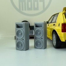 1:24 Scale 2 x Club Speakers for Diorama Garage, Workshop, Doll House