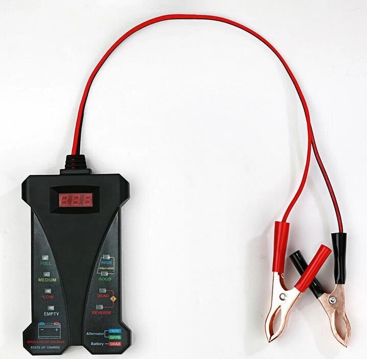 Профессиональный автомобильный цифровой тестер аккумуляторов вольтметр система зарядки анализатор инструмент - Изображение 2 из 4