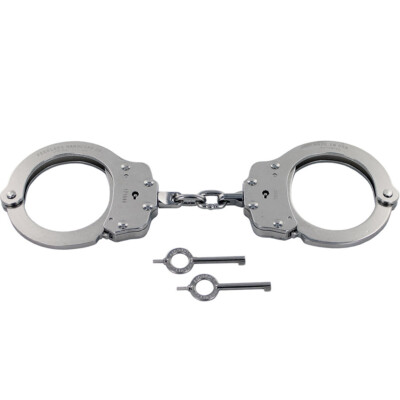 Peerless Model 700C Chain Handcuffs & Keys 700N Cuffs Nickel Lifetime Warranty