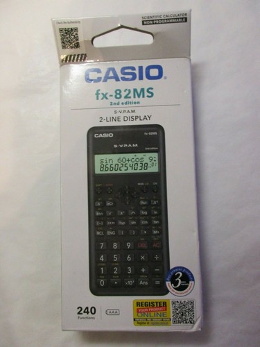 casio fx-82ms calculator (2nd edition) 2 line display 4549526607219 | eBay