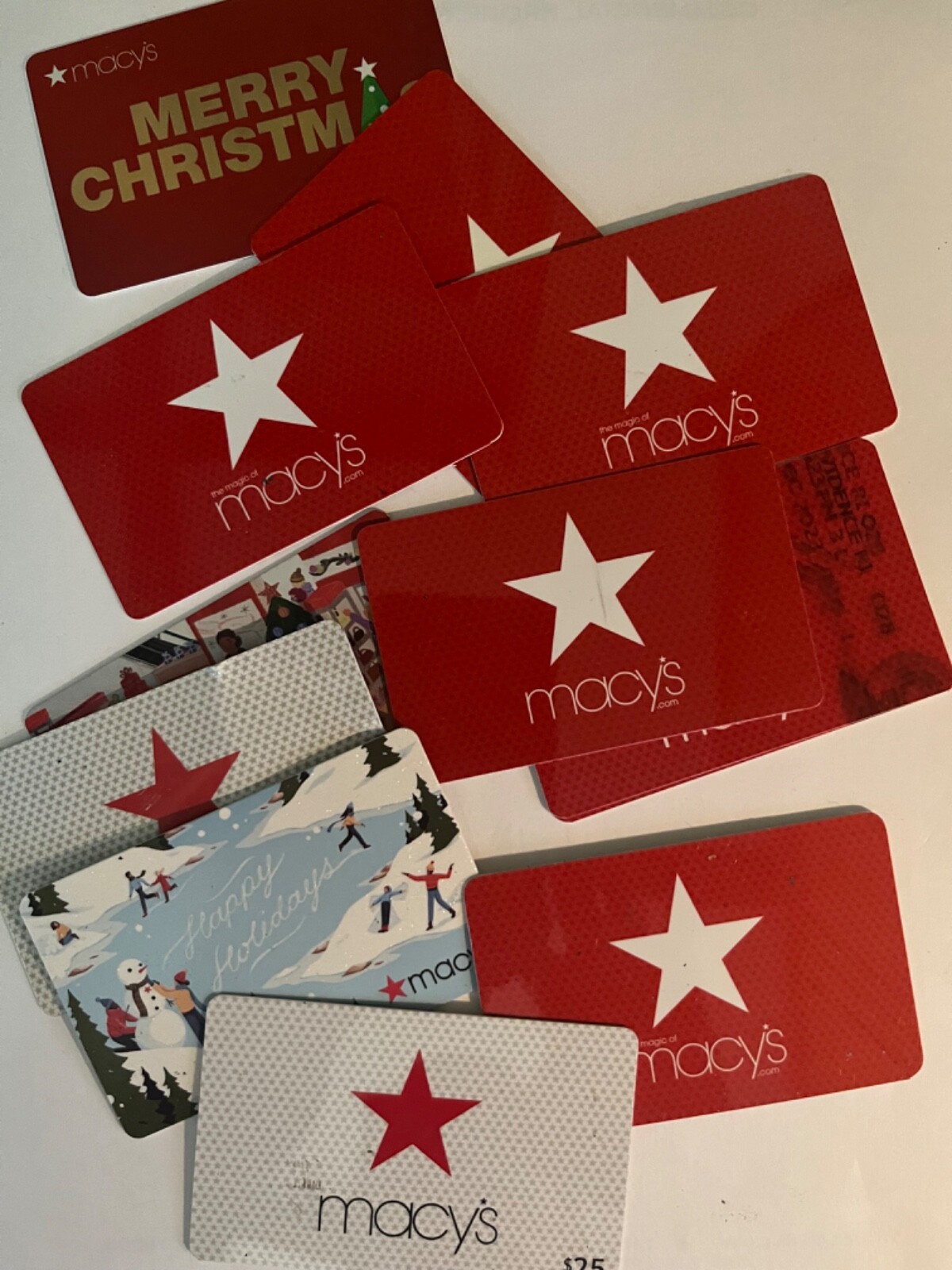 Macy's Gift Cards total verified value 450 on 12 gift cards, free USPS