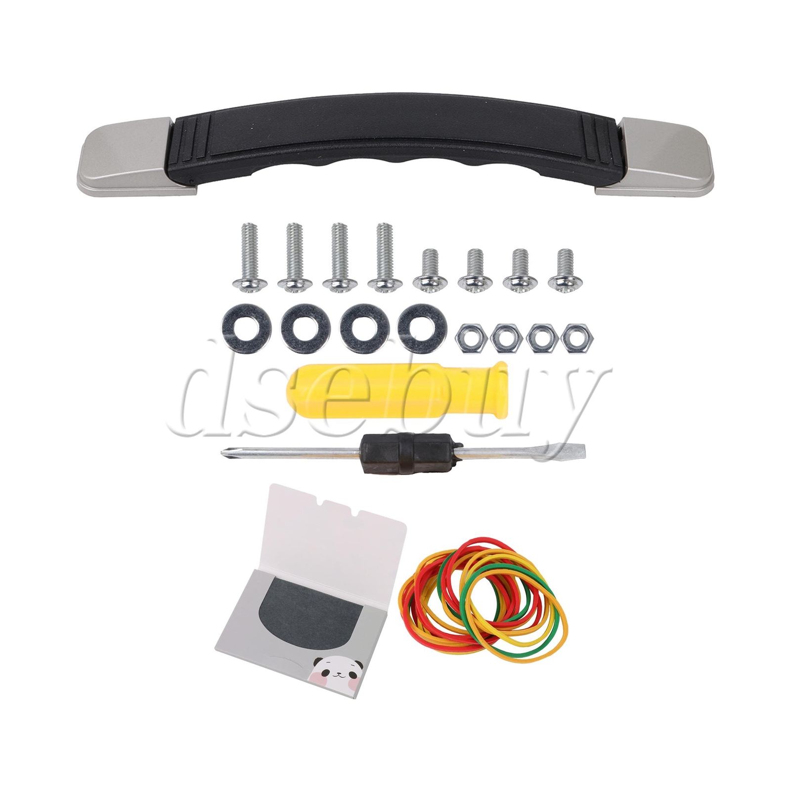 Suitcase Handle 7.68 Inch B018 with Rubber Bands and Oil Blotting Sheets Set-image