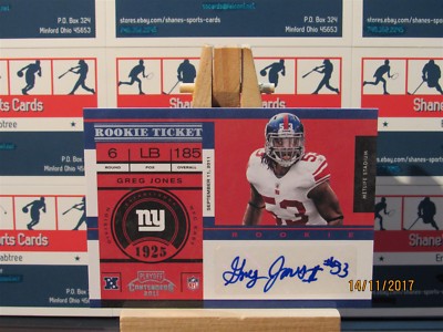 2011 Playoff Contenders #134 Greg Jones Au RC