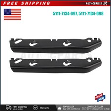 Front 2pc Iron Bumper Bracket Retainer For Bmw 3 Series Sedan E91e90 2006-2012