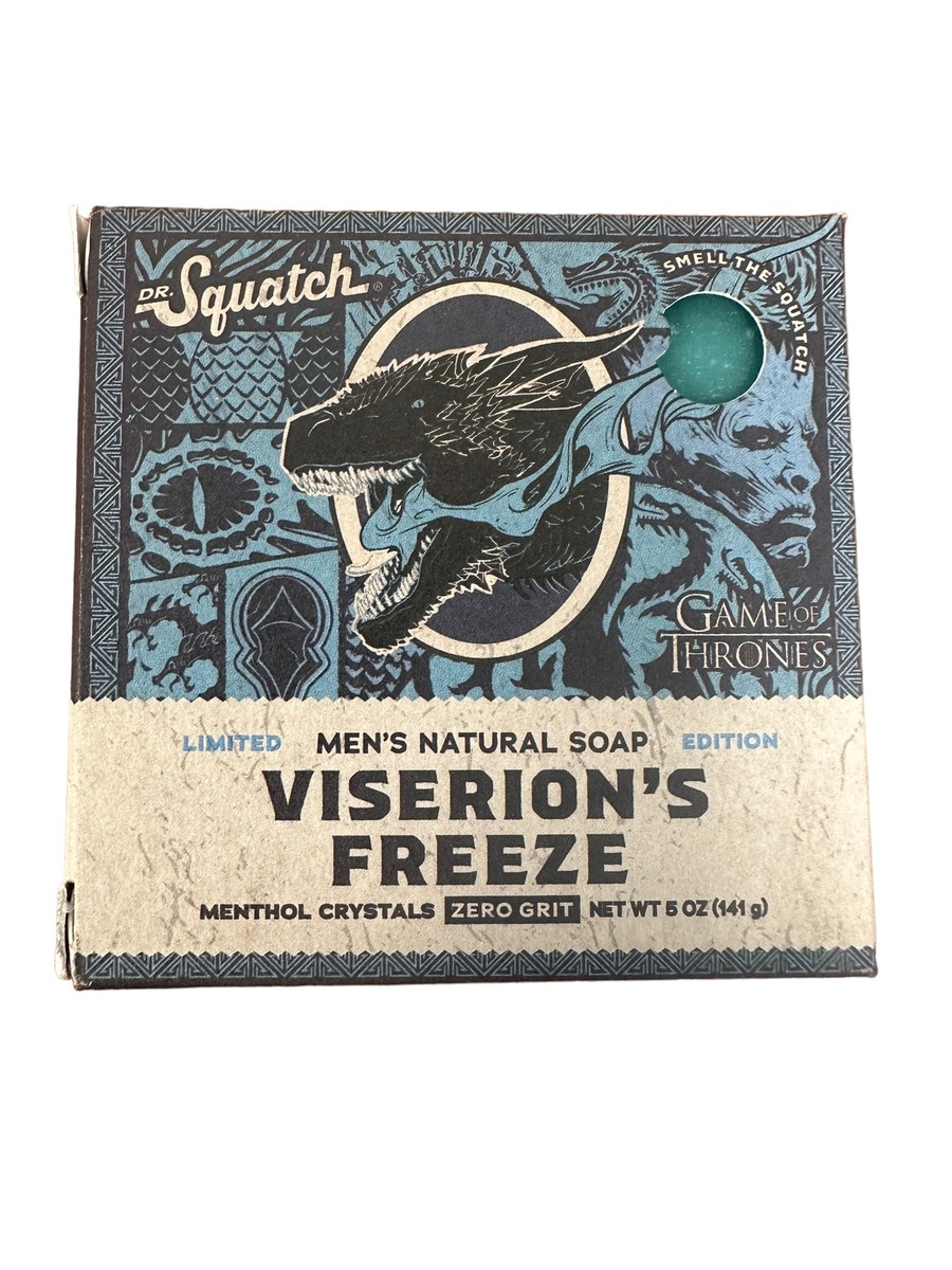 Dr. Squatch Viserion's Freeze Game of Thrones Natural 5oz Soap Bar