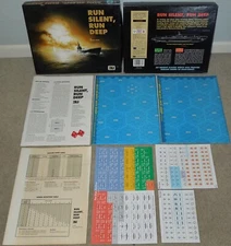 Vintage 1993 3W Games Run Silent, Run Deep...WW2 Submarine Warfare, Unpunched