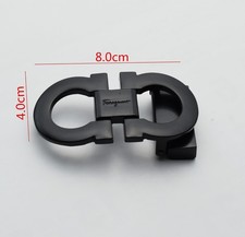 Salvatore Ferragamo Classic Black Gancini Fits Belt Width 1.38" Belt Buckle