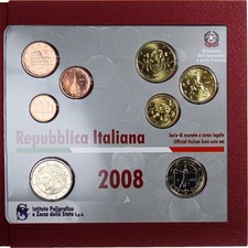 [#1161344] Italien, Euro-Set, 2008, STGL, (No Composition)
