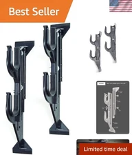 Secure Firearm Transport - Vehicle Gun Rack for Trucks/SUVs, Adjustable Black