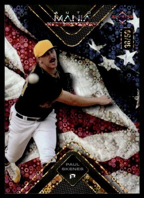 2024 Wild Card Auto Mania Rwb Paul Skenes 38/50 Pittsburgh Pirates #AS