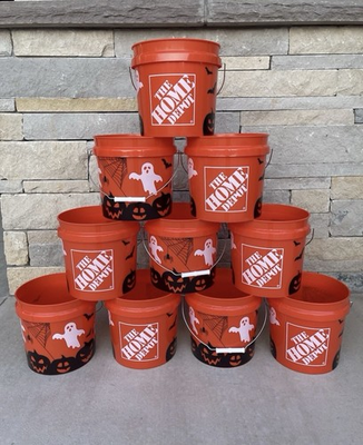 #ad 🎃 FREE SHIP Home Depot Viral Halloween Ghost Bucket – Trick or Treat TikTok $20.99