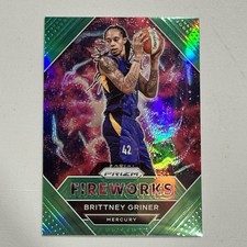 2021 Panini WNBA Prizm Brittney Griner Fireworks Green #10 Mercury