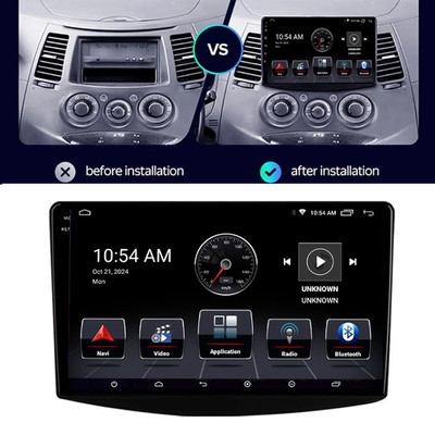 For Mitsubishi Grandis 2003-2011 Radio Car Multimedia GPS Carplay Stereo Sat Nav BT