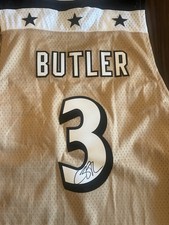 Adidas Caron Butler #3 Washington Wizards Autographed Jersey Alternate Gold RARE