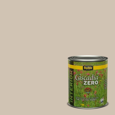 #ad Rodda Paint CASCADIA ZERO Interior Flat Paint amp; Primer in One Quart Ecru $25.16